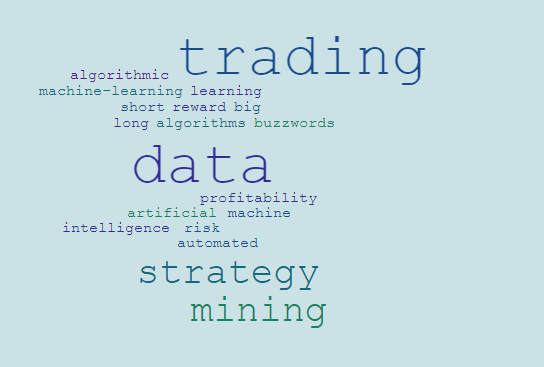 Datamining machine learning word cloud